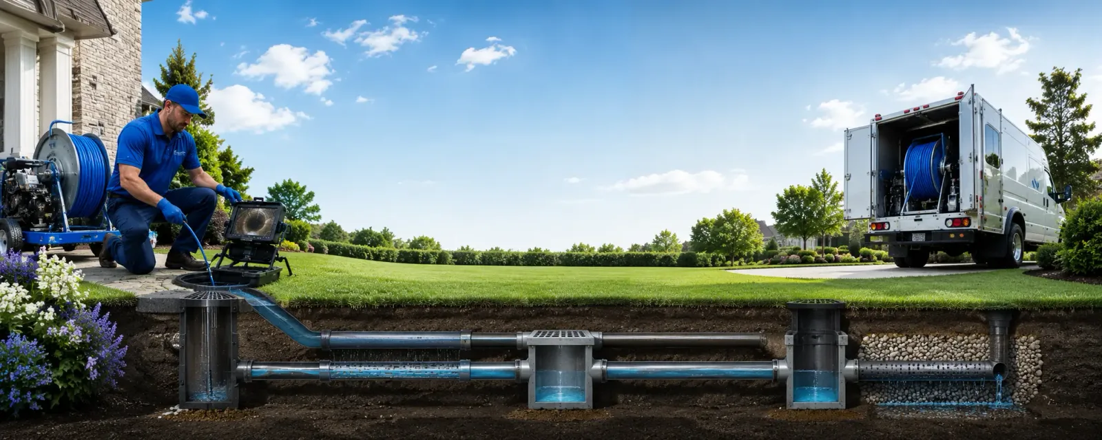 Outdoor drain cleaning information for Acton, MA
